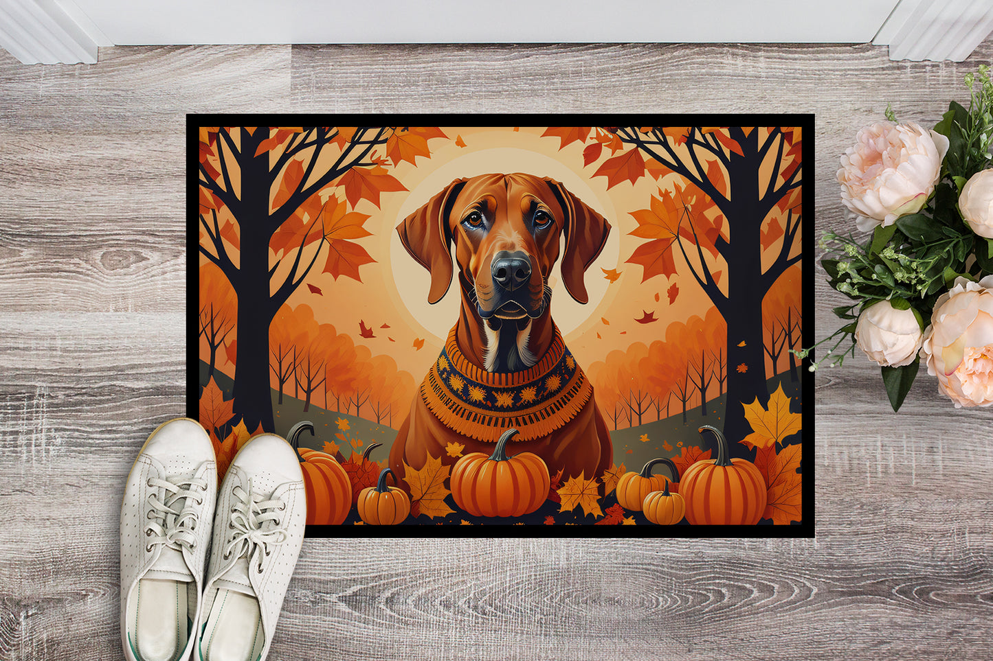 Rhodesian Ridgeback Fall Doormat