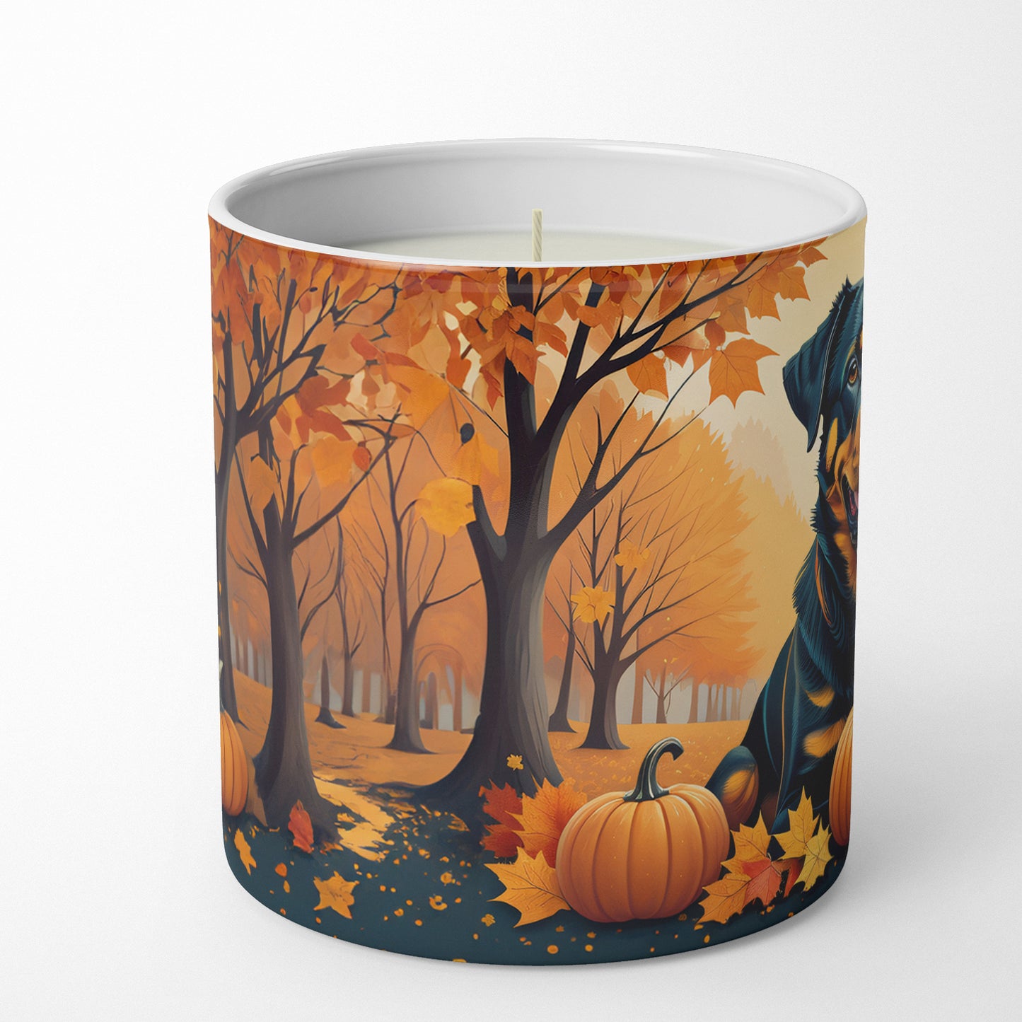 Buy this Rottweiler Fall Decorative Soy Candle