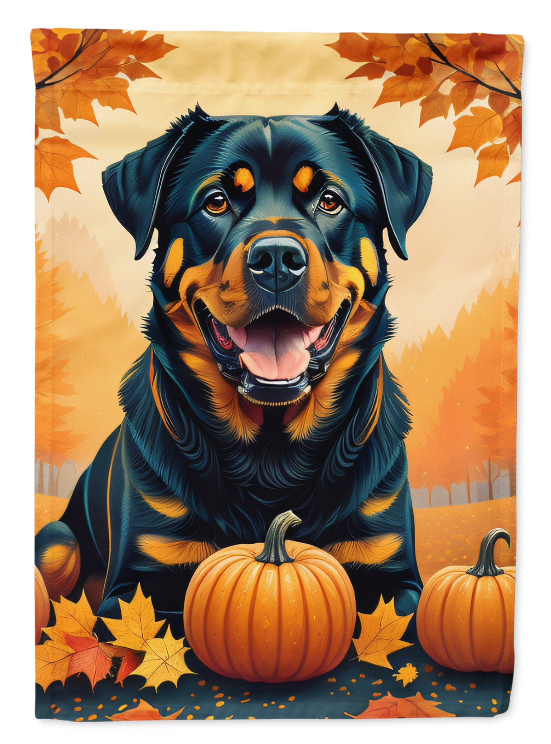 Buy this Rottweiler Fall House Flag