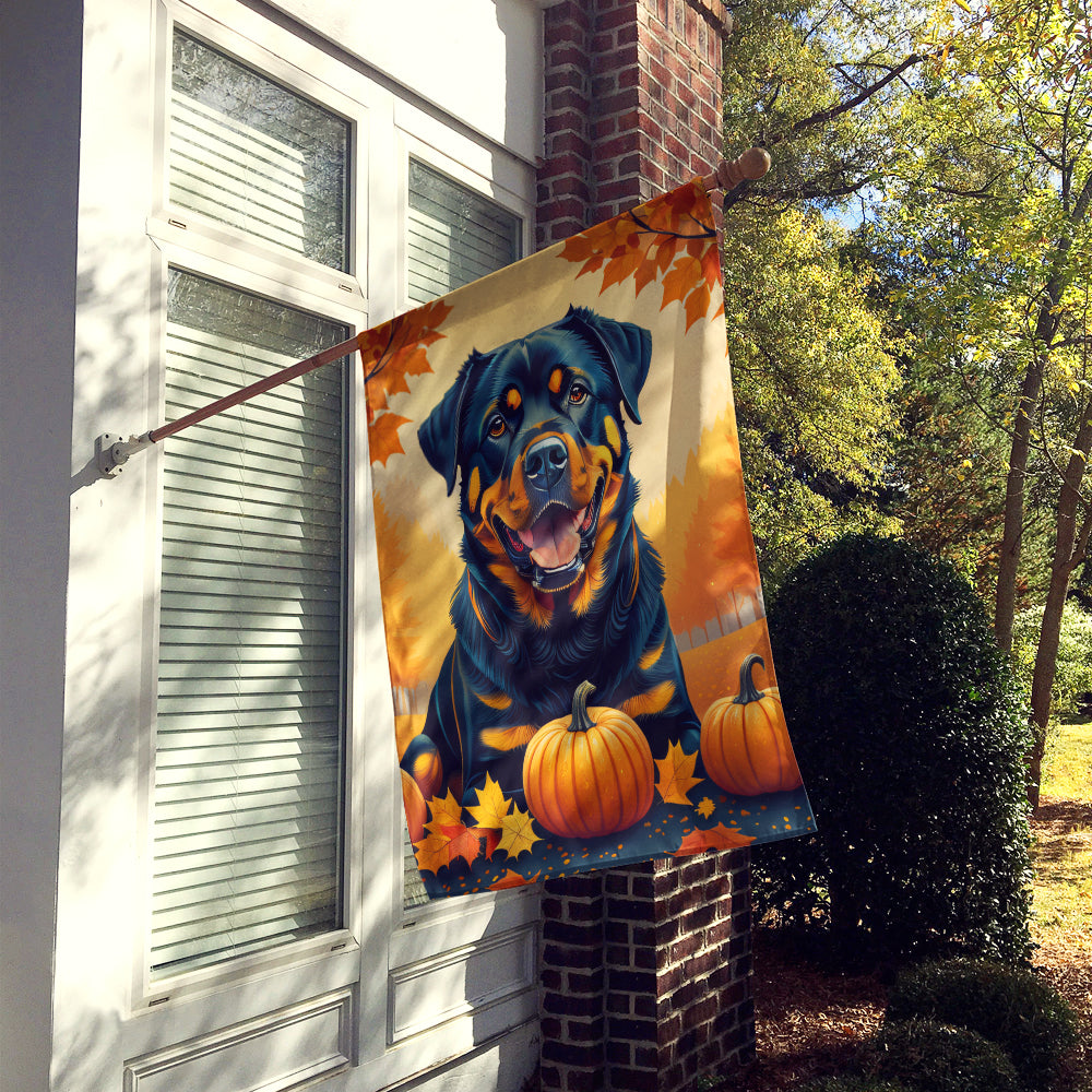 Rottweiler Fall House Flag