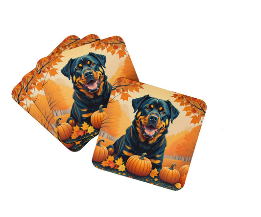 Buy this Rottweiler Fall Foam Coasters