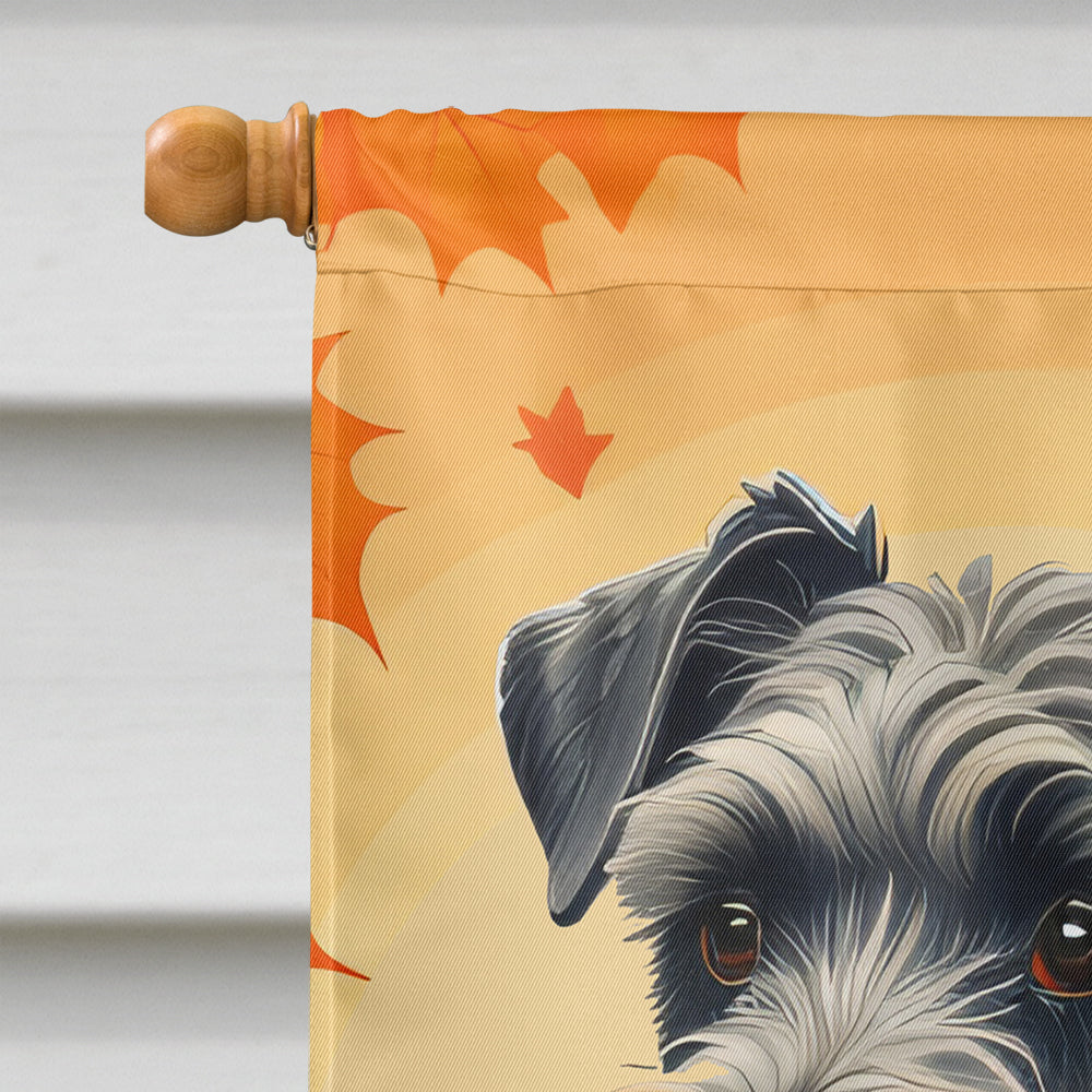 Schnauzer Fall House Flag