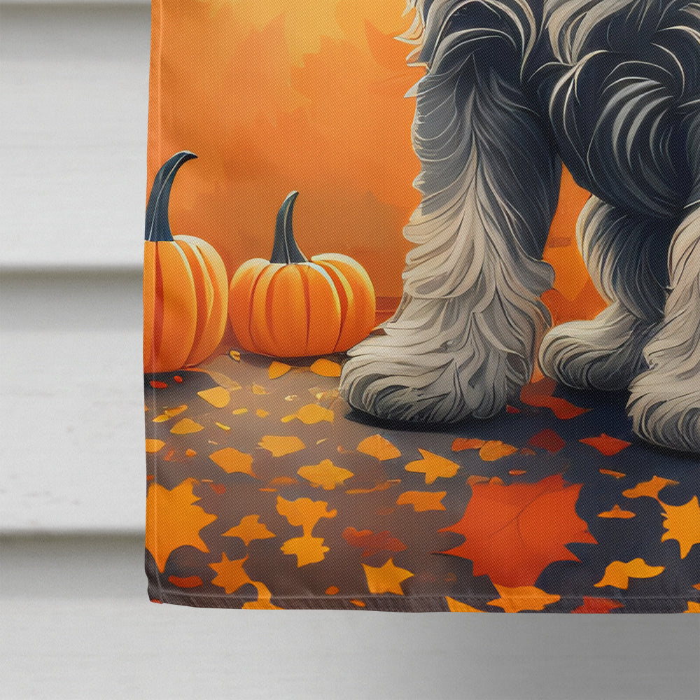 Schnauzer Fall House Flag