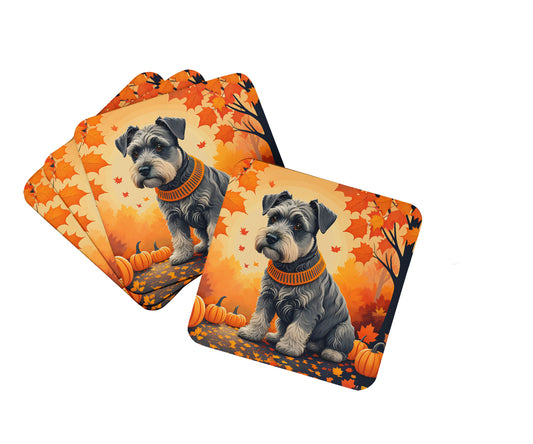 Buy this Schnauzer Fall Foam Coasters