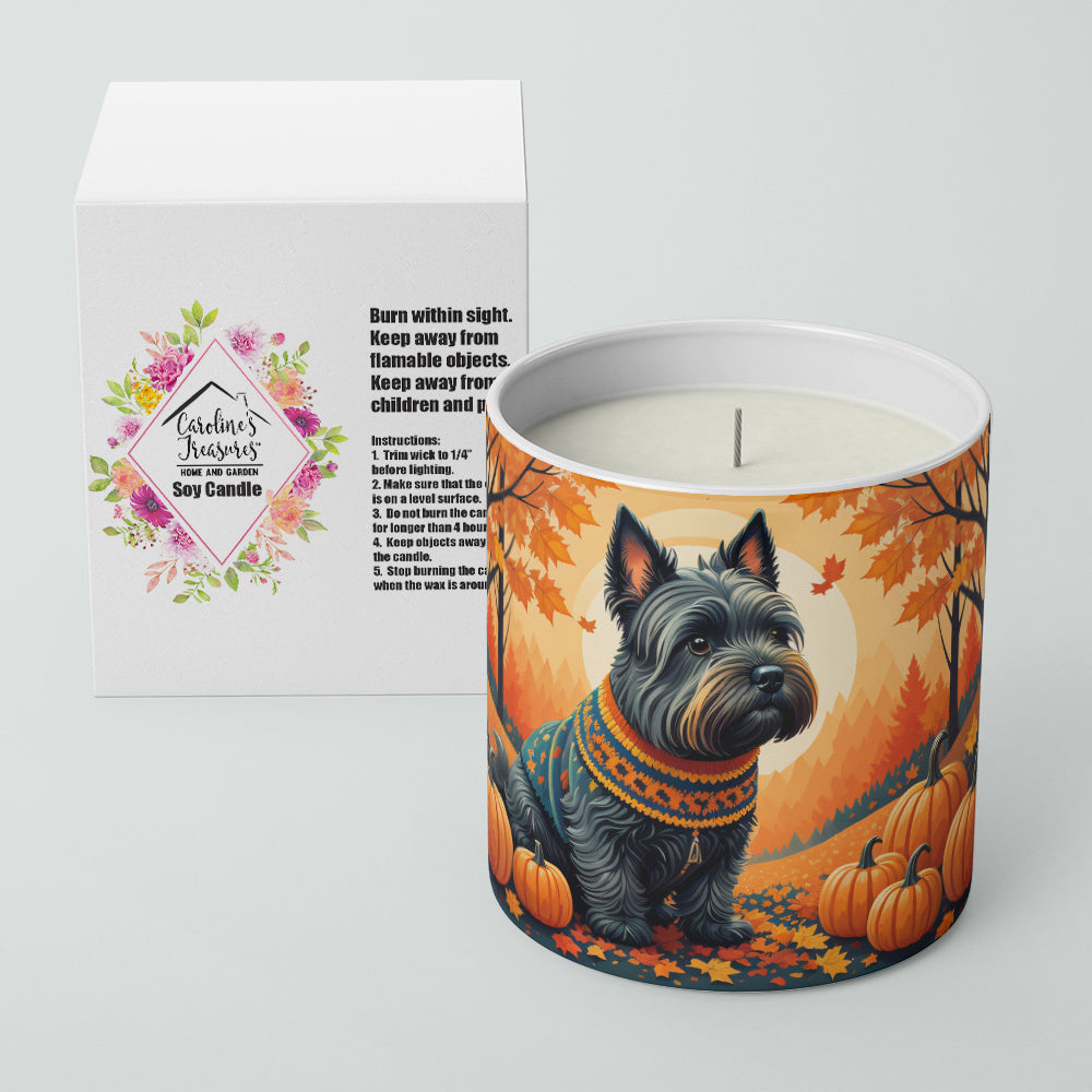 Scottish Terrier Fall Decorative Soy Candle