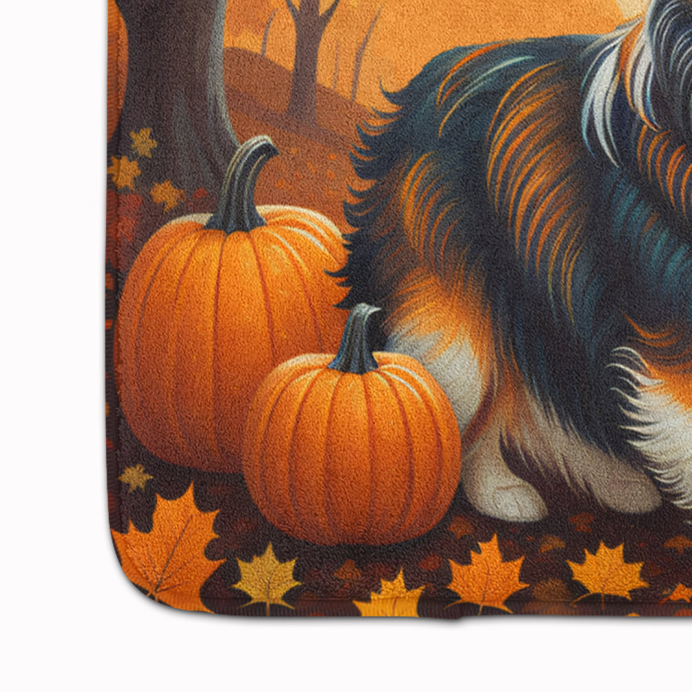 Sheltie Fall Memory Foam Kitchen Mat
