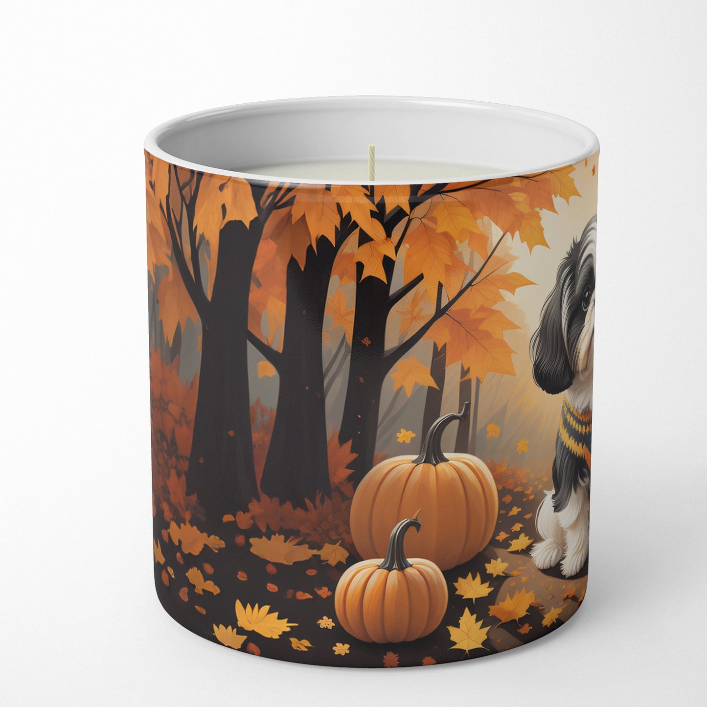 Buy this Shih Tzu Fall Decorative Soy Candle