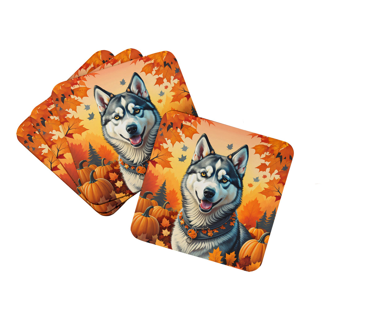 Buy this Siberian Husky Fall Foam Coasters