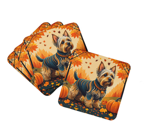 Buy this Silky Terrier Fall Foam Coasters