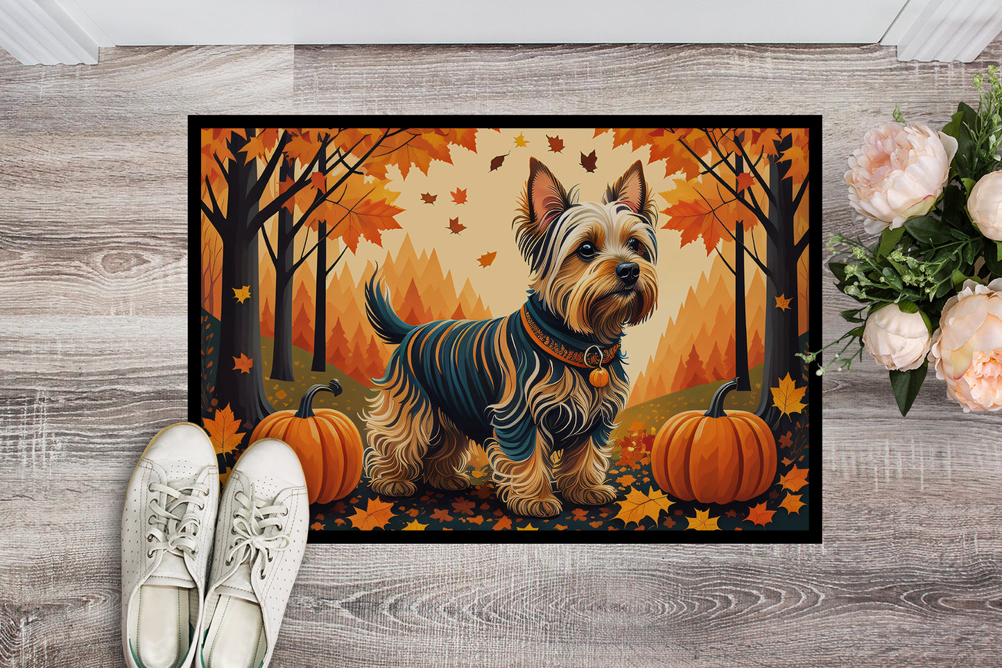 Silky Terrier Fall Doormat