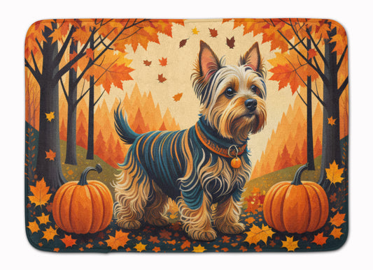 Buy this Silky Terrier Fall Memory Foam Kitchen Mat