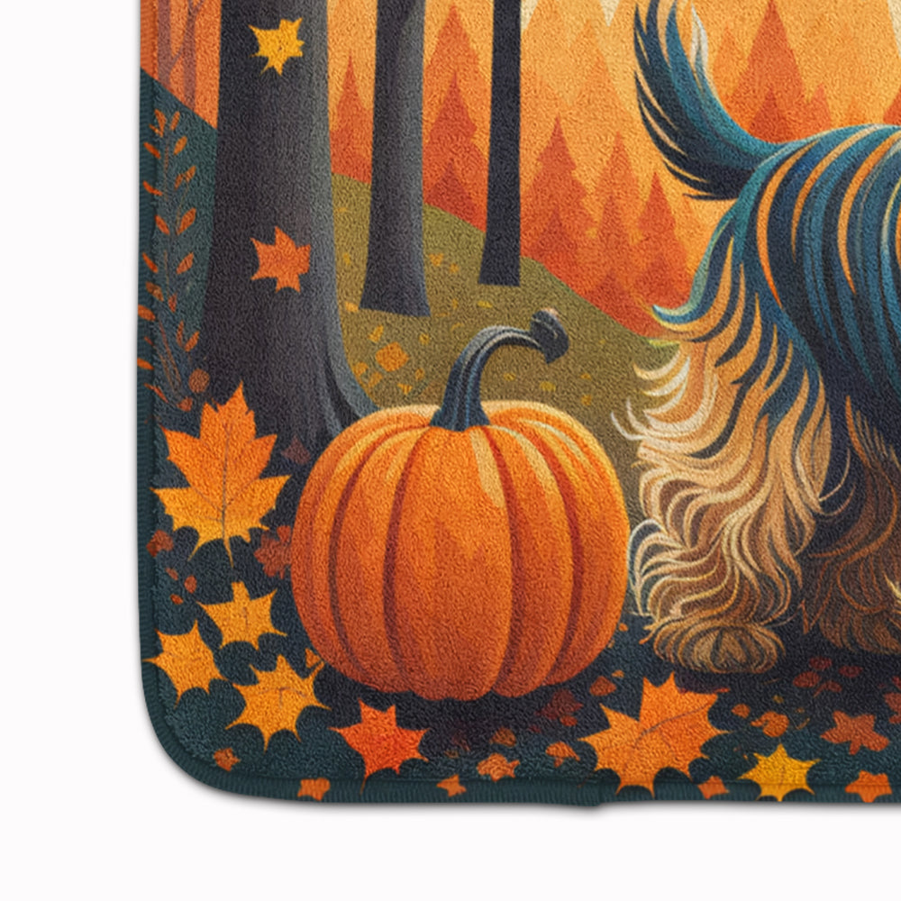 Silky Terrier Fall Memory Foam Kitchen Mat