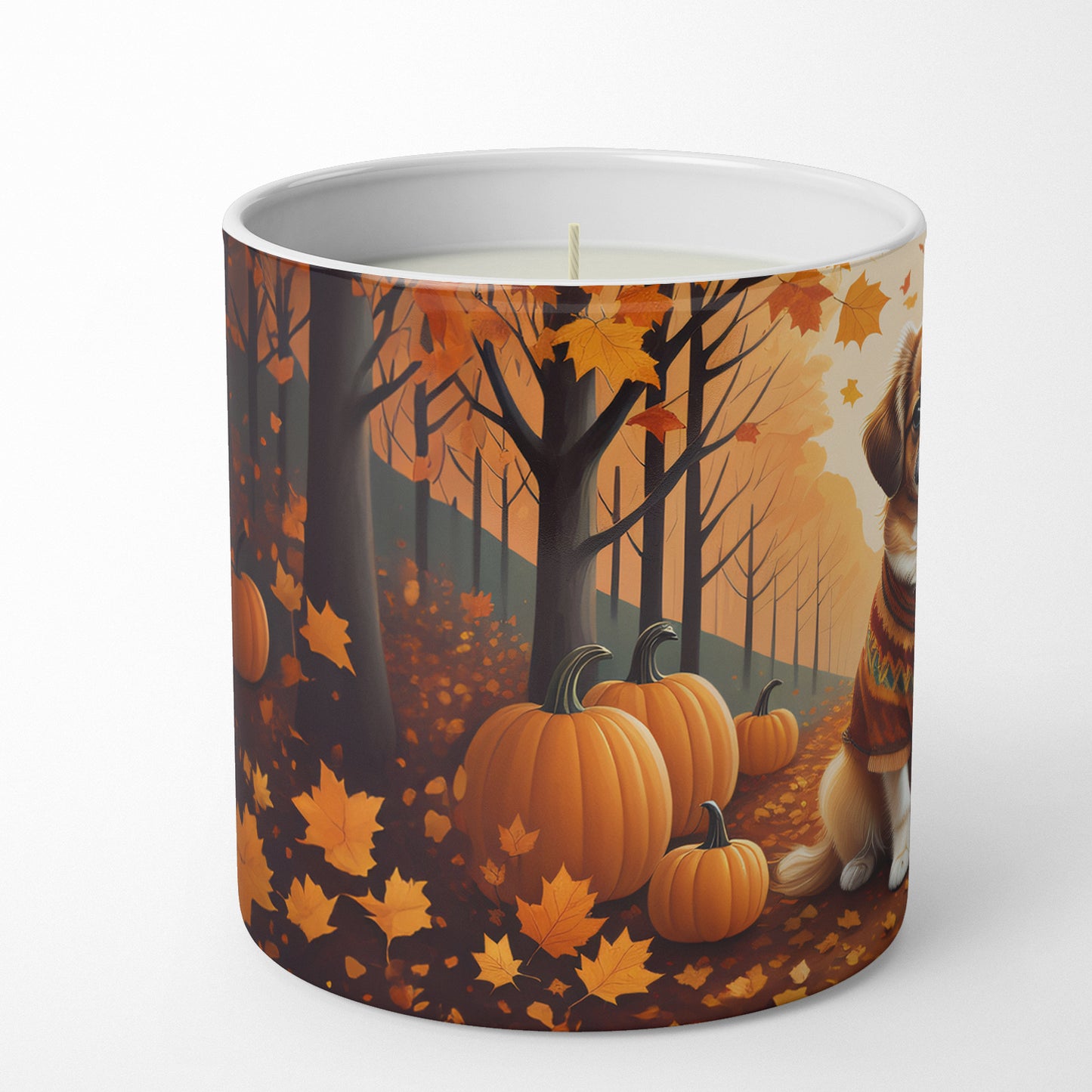 Buy this Tibetan Spaniel Fall Decorative Soy Candle