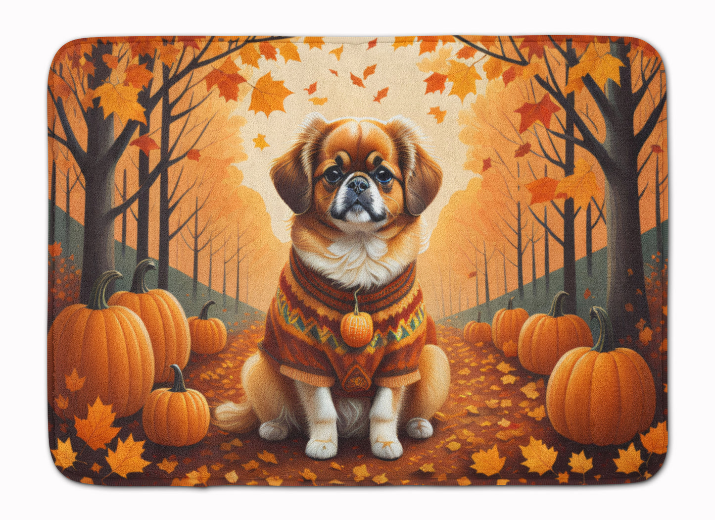 Buy this Tibetan Spaniel Fall Memory Foam Kitchen Mat
