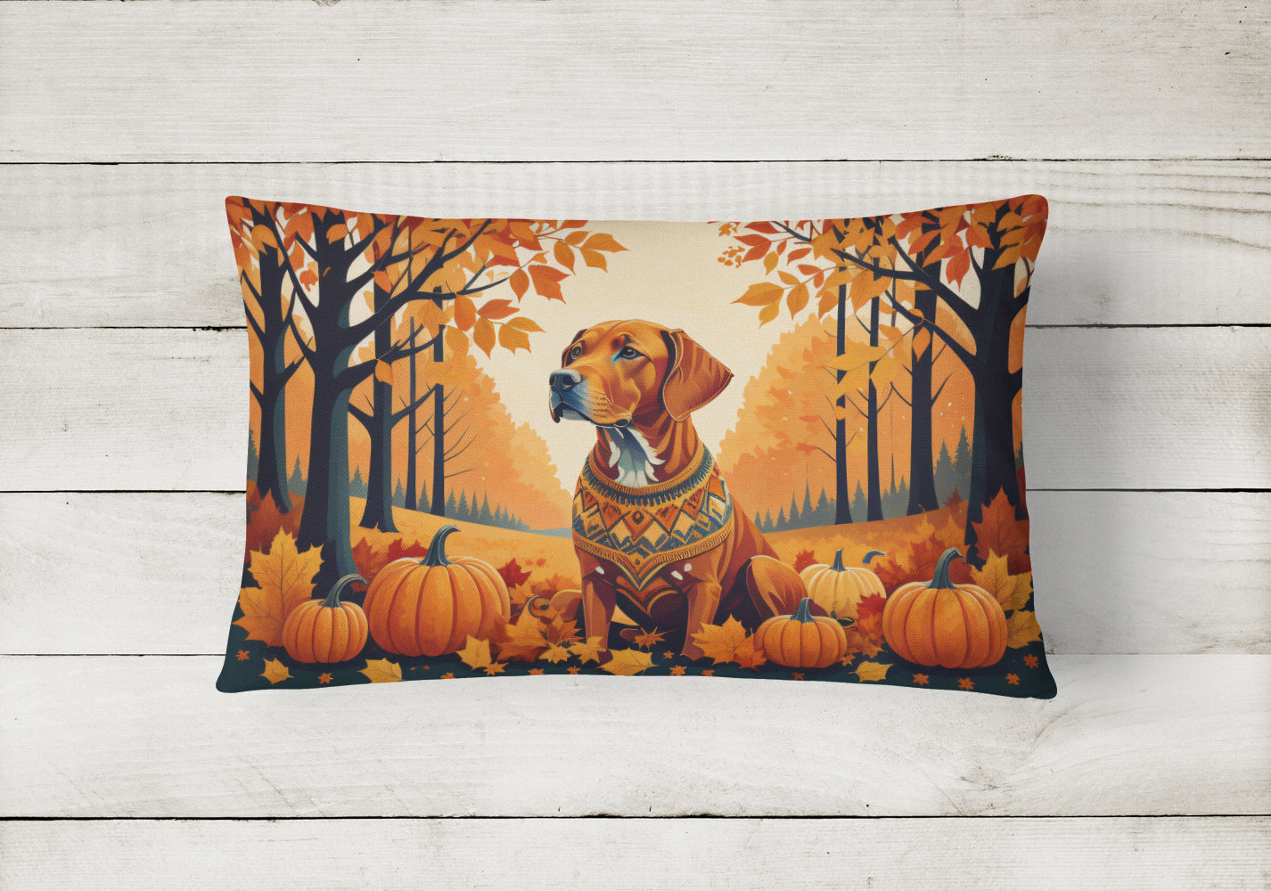 Vizsla Fall Throw Pillow