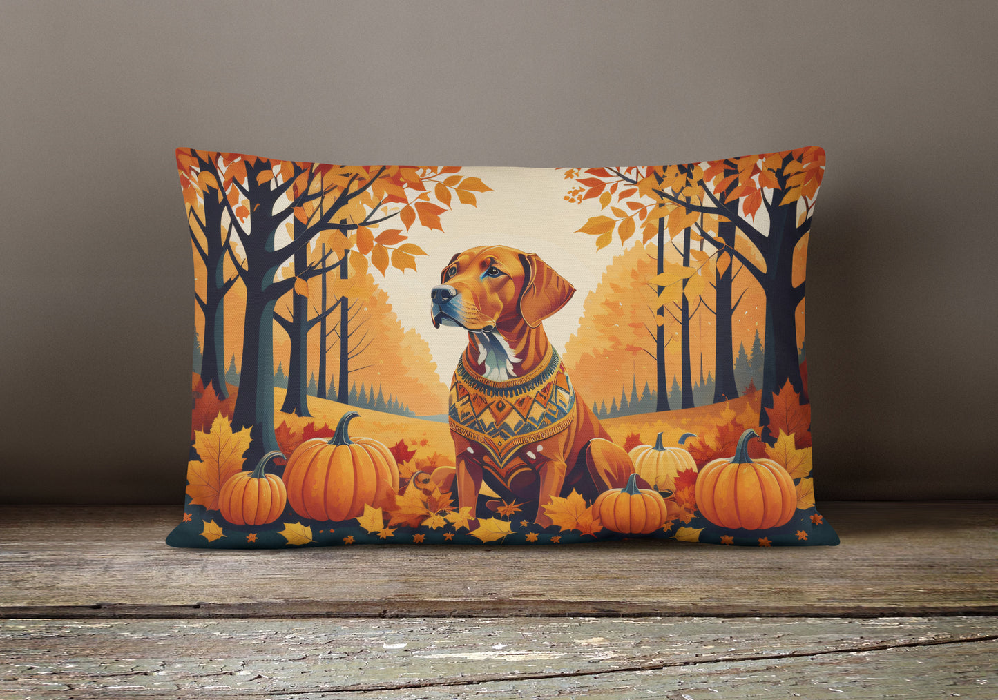 Vizsla Fall Throw Pillow