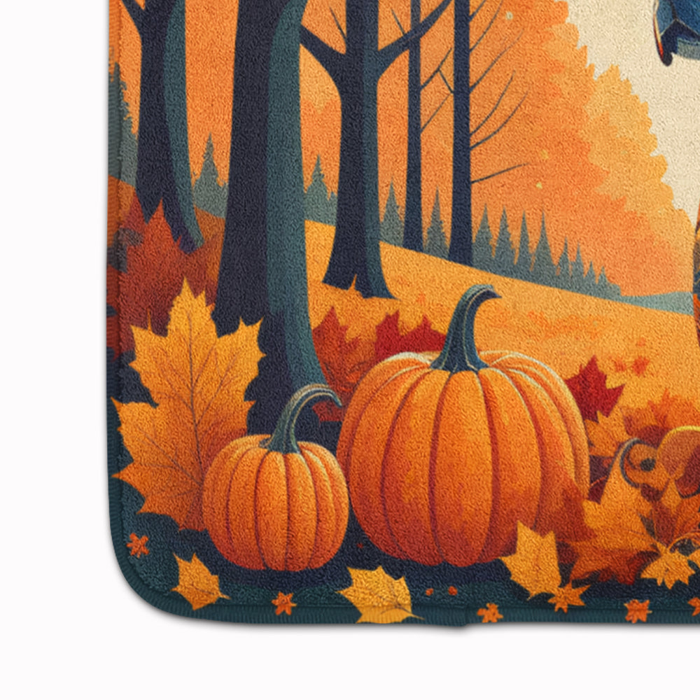 Vizsla Fall Memory Foam Kitchen Mat