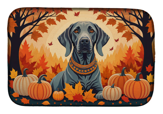 Buy this Weimaraner Fall Dish Drying Mat