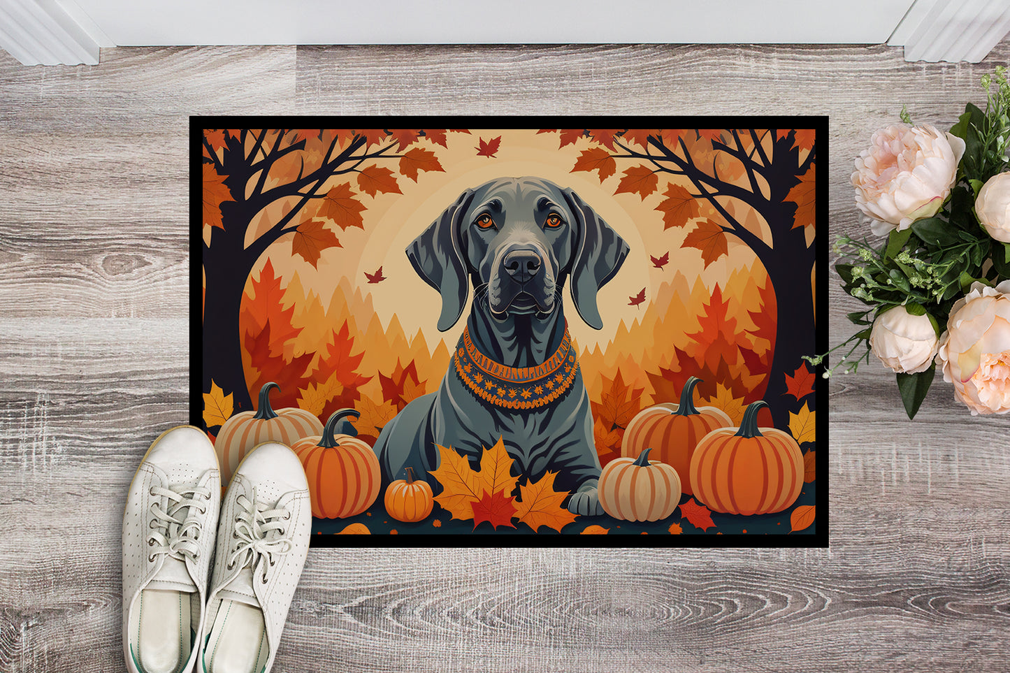 Weimaraner Fall Doormat