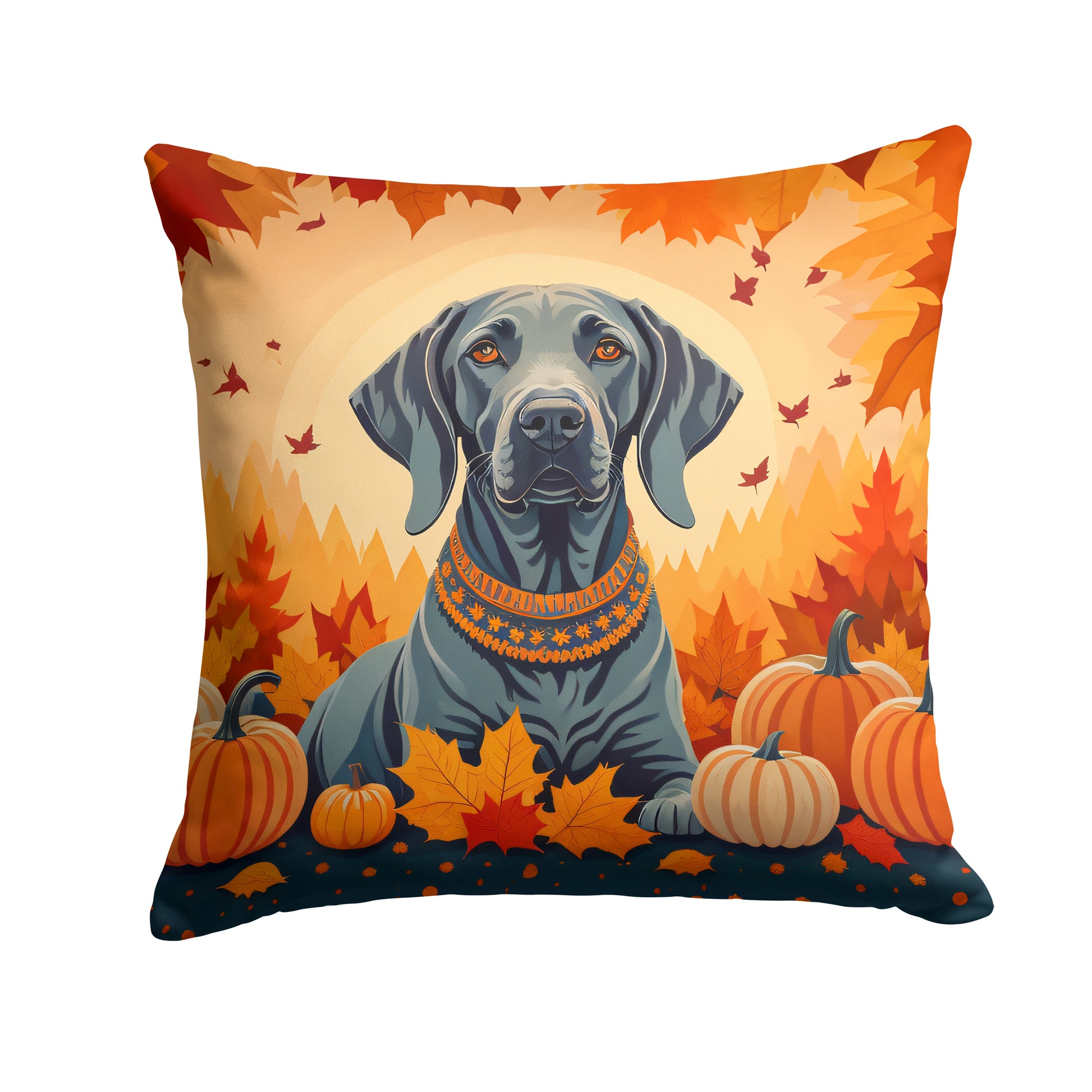 Buy this Weimaraner Fall Throw Pillow