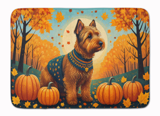 Buy this Welsh Terrier Fall Memory Foam Kitchen Mat