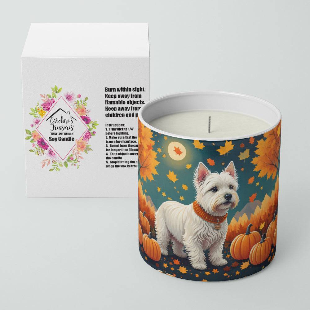 Westie Fall Decorative Soy Candle