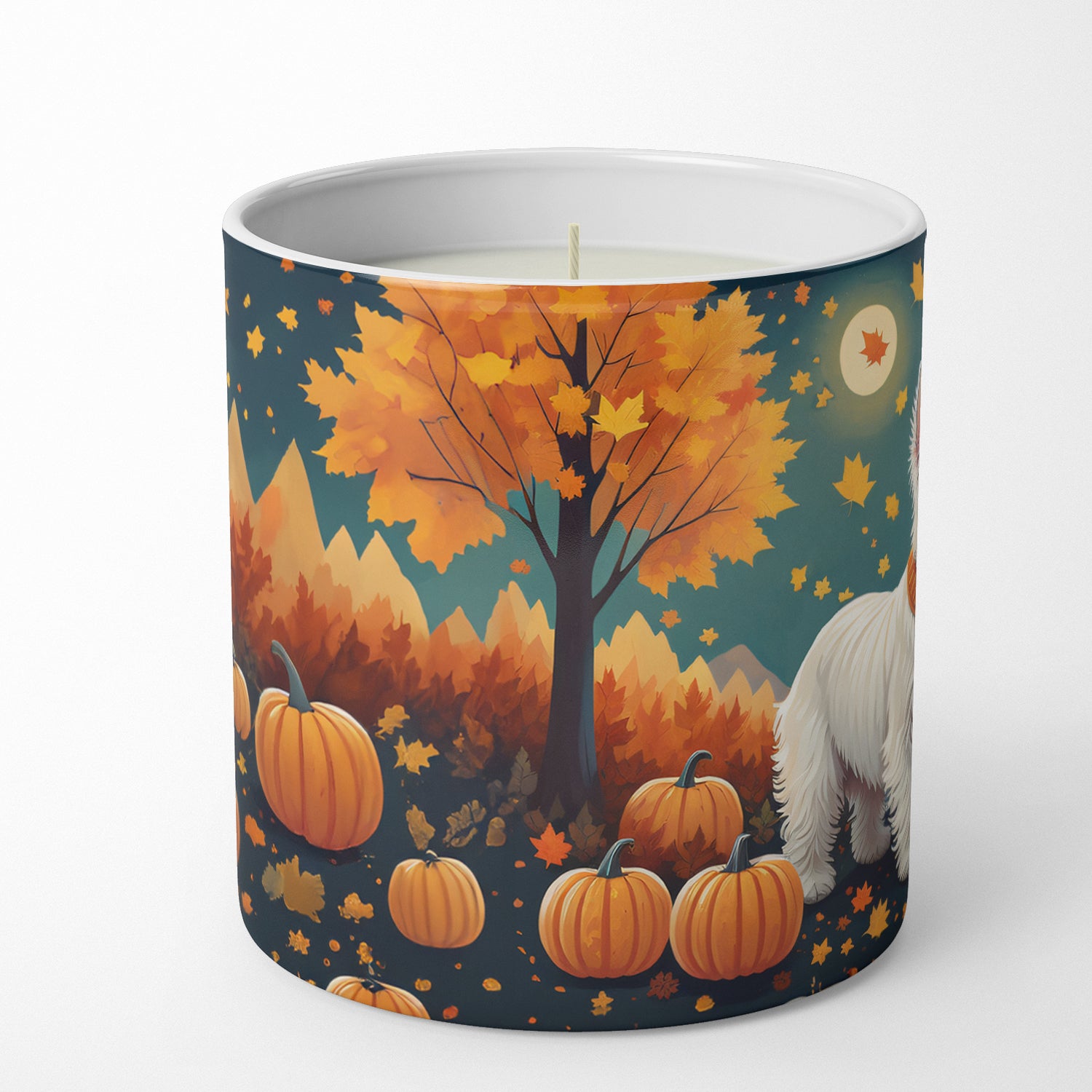 Buy this Westie Fall Decorative Soy Candle