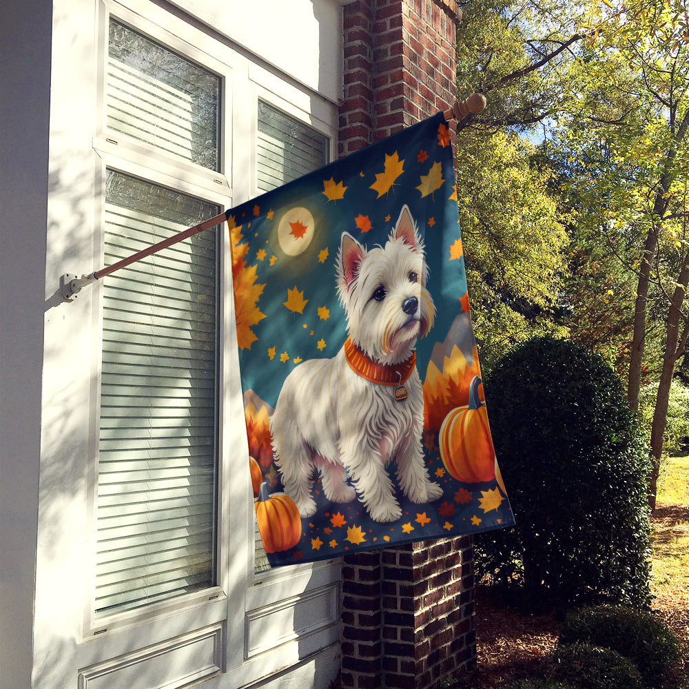Westie Fall House Flag