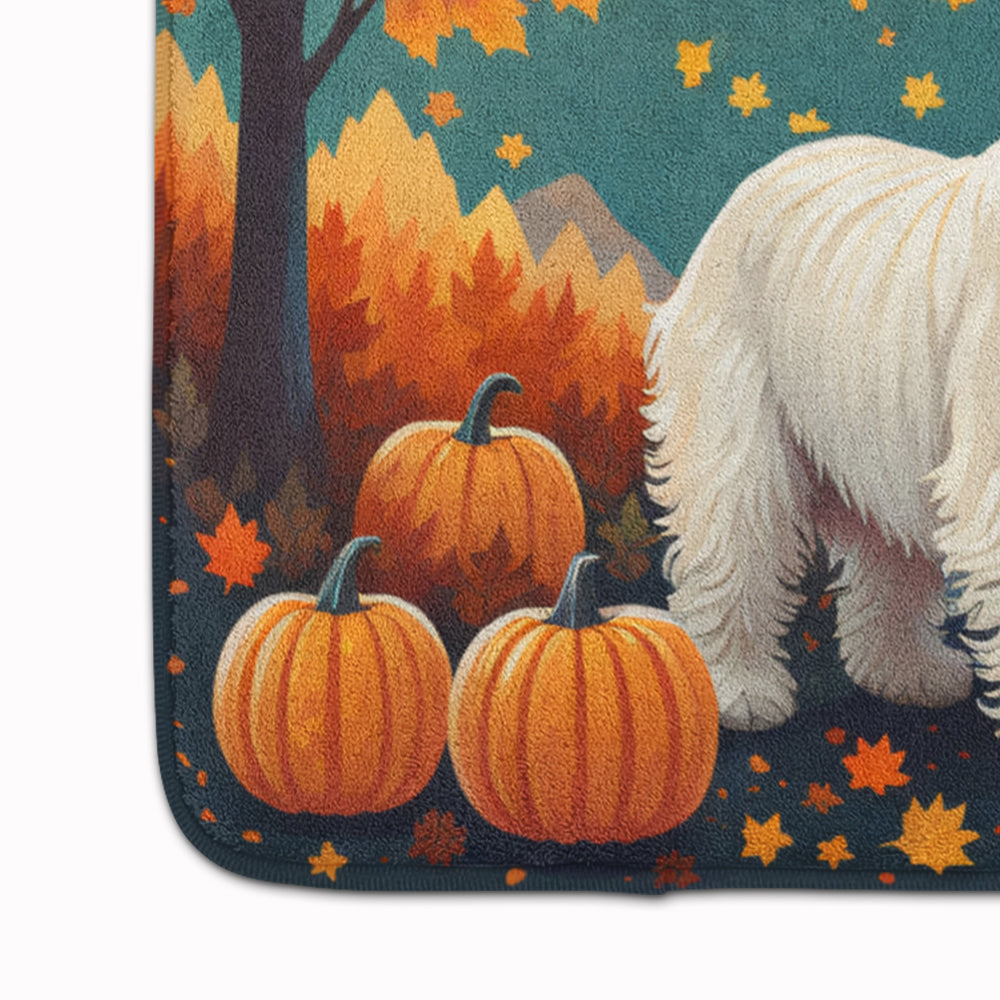 Westie Fall Memory Foam Kitchen Mat