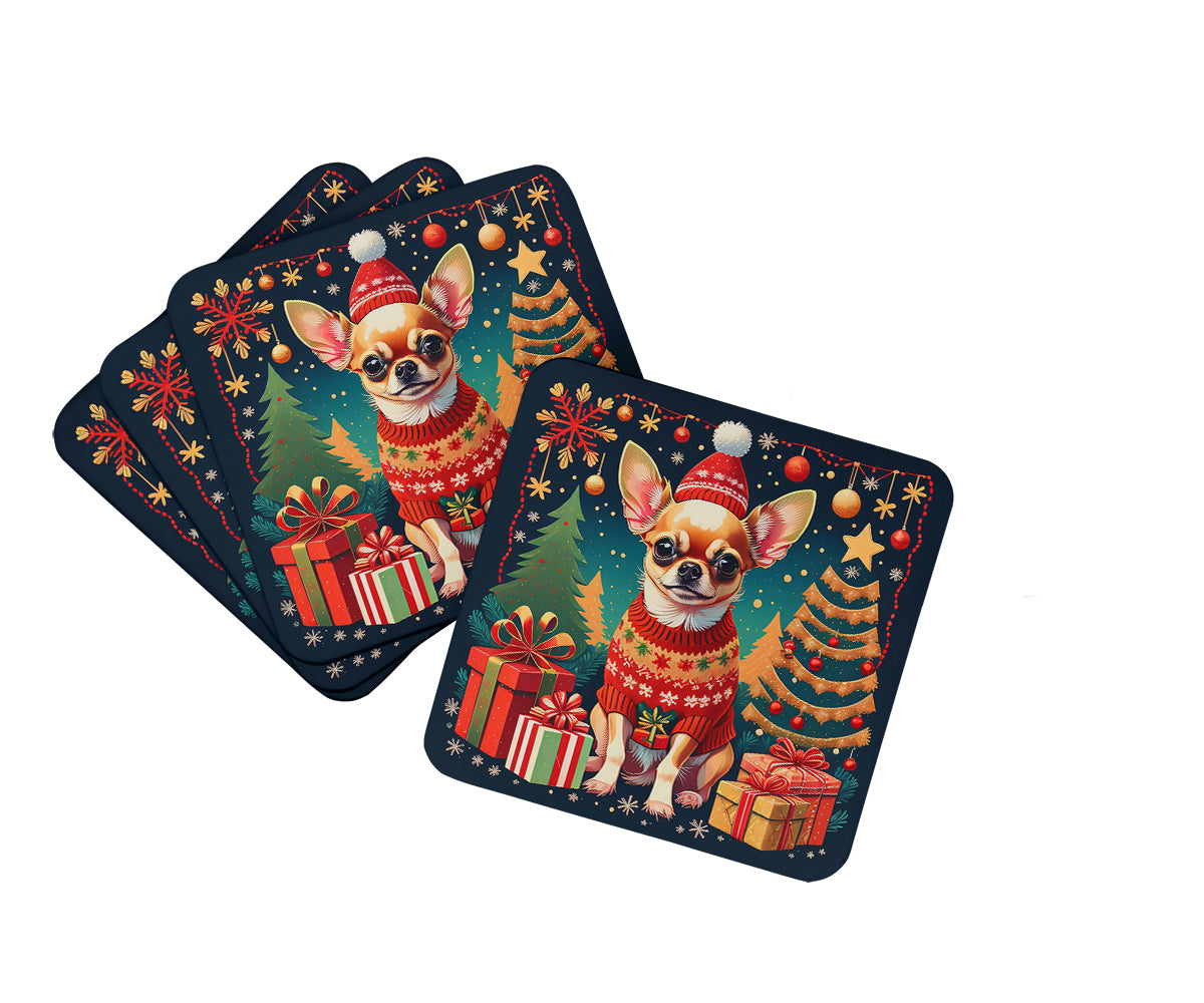 Buy this Chihuahua Christmas Foam Coasters