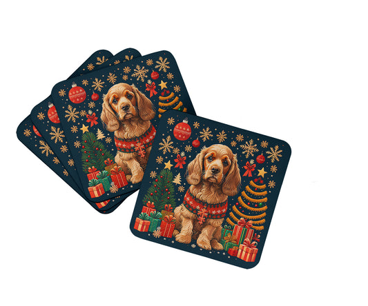 Buy this Cocker Spaniel Christmas Foam Coasters