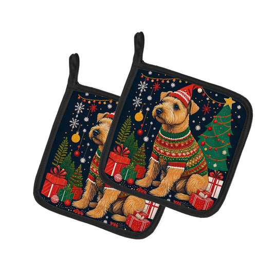 Buy this Lakeland Terrier Christmas Pair of Pot Holders