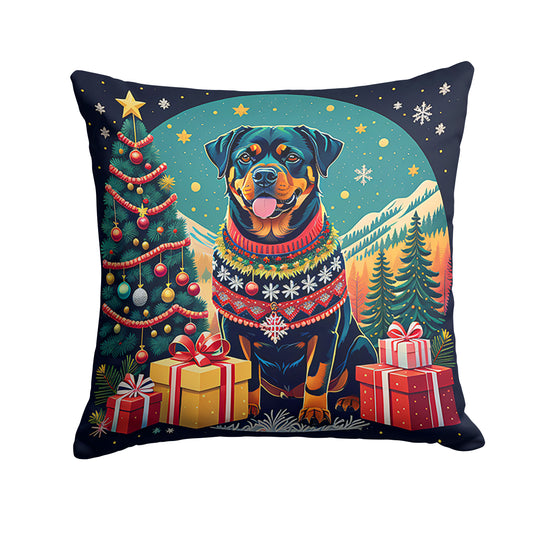 Buy this Rottweiler Christmas Throw Pillow