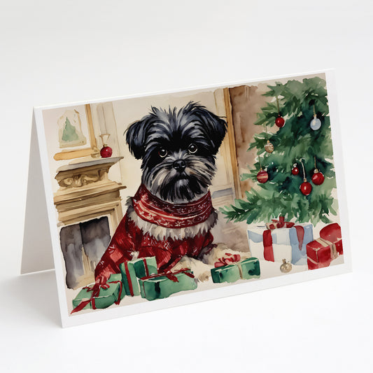 Buy this Affenpinscher Christmas Greeting Cards and Envelopes Pack of 8