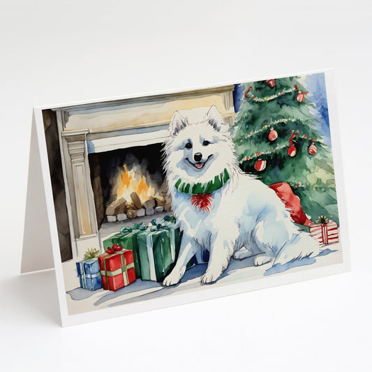 Buy this American Eskimo Christmas Greeting Cards and Envelopes Pack of 8