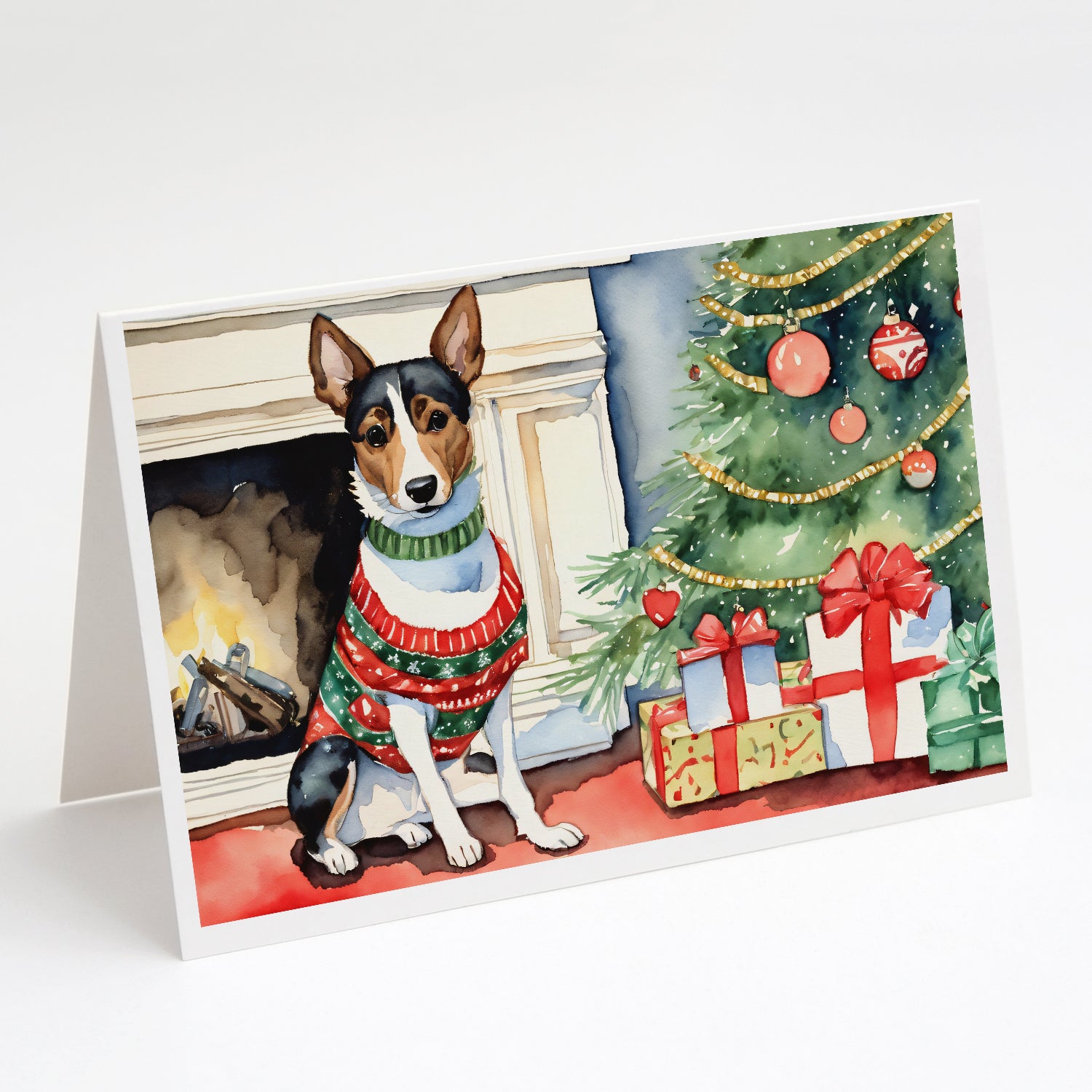 Buy this Basenji Christmas Greeting Cards and Envelopes Pack of 8