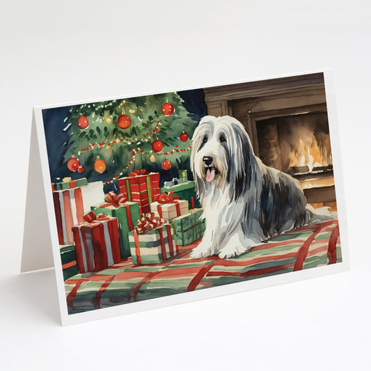 Buy this Bearded Collie Christmas Greeting Cards and Envelopes Pack of 8