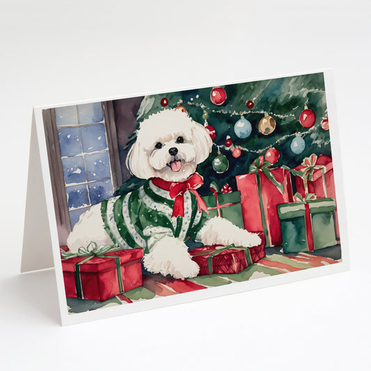 Buy this Bichon Frise Christmas Greeting Cards and Envelopes Pack of 8