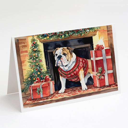 Buy this English Bulldog Christmas Greeting Cards and Envelopes Pack of 8