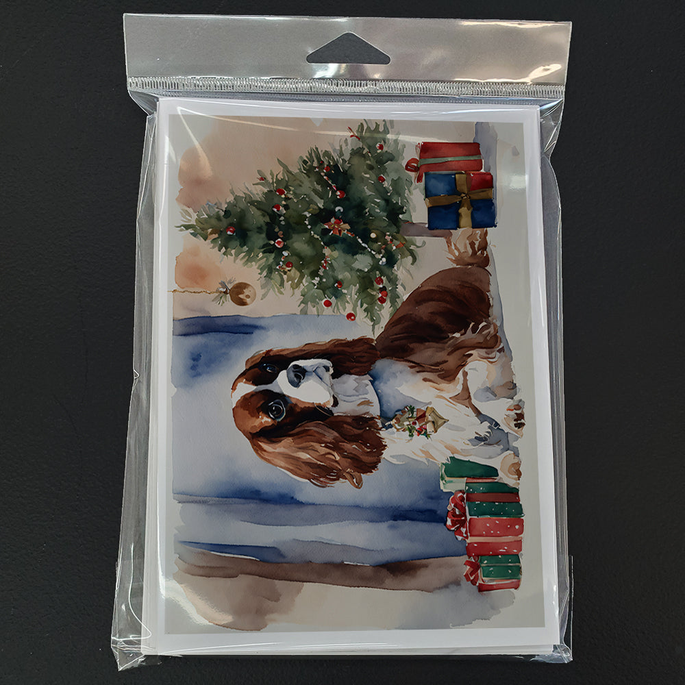 Cavalier Spaniel Christmas Greeting Cards and Envelopes Pack of 8
