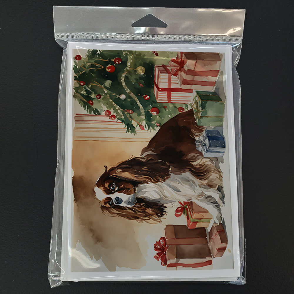Cavalier Spaniel Christmas Greeting Cards and Envelopes Pack of 8