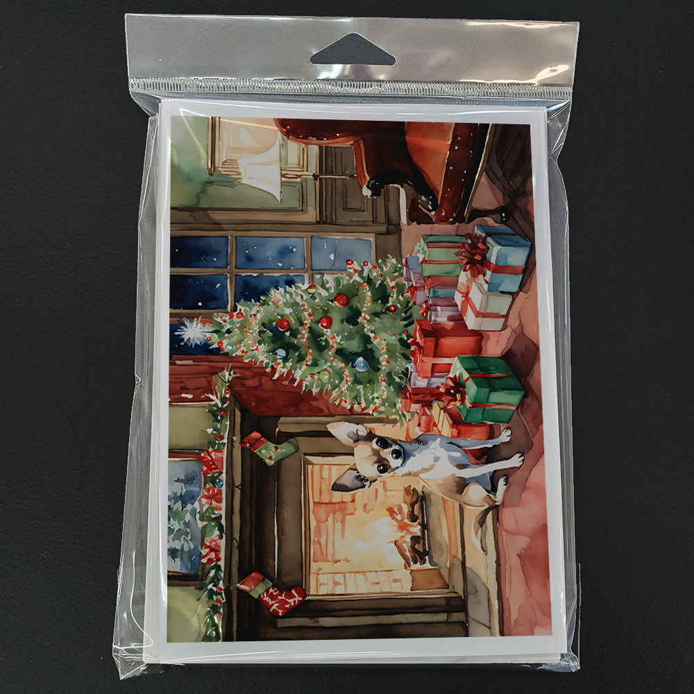 Chihuahua Christmas Greeting Cards and Envelopes Pack of 8