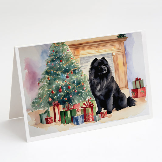 Buy this Black Chow Chow Christmas Greeting Cards and Envelopes Pack of 8