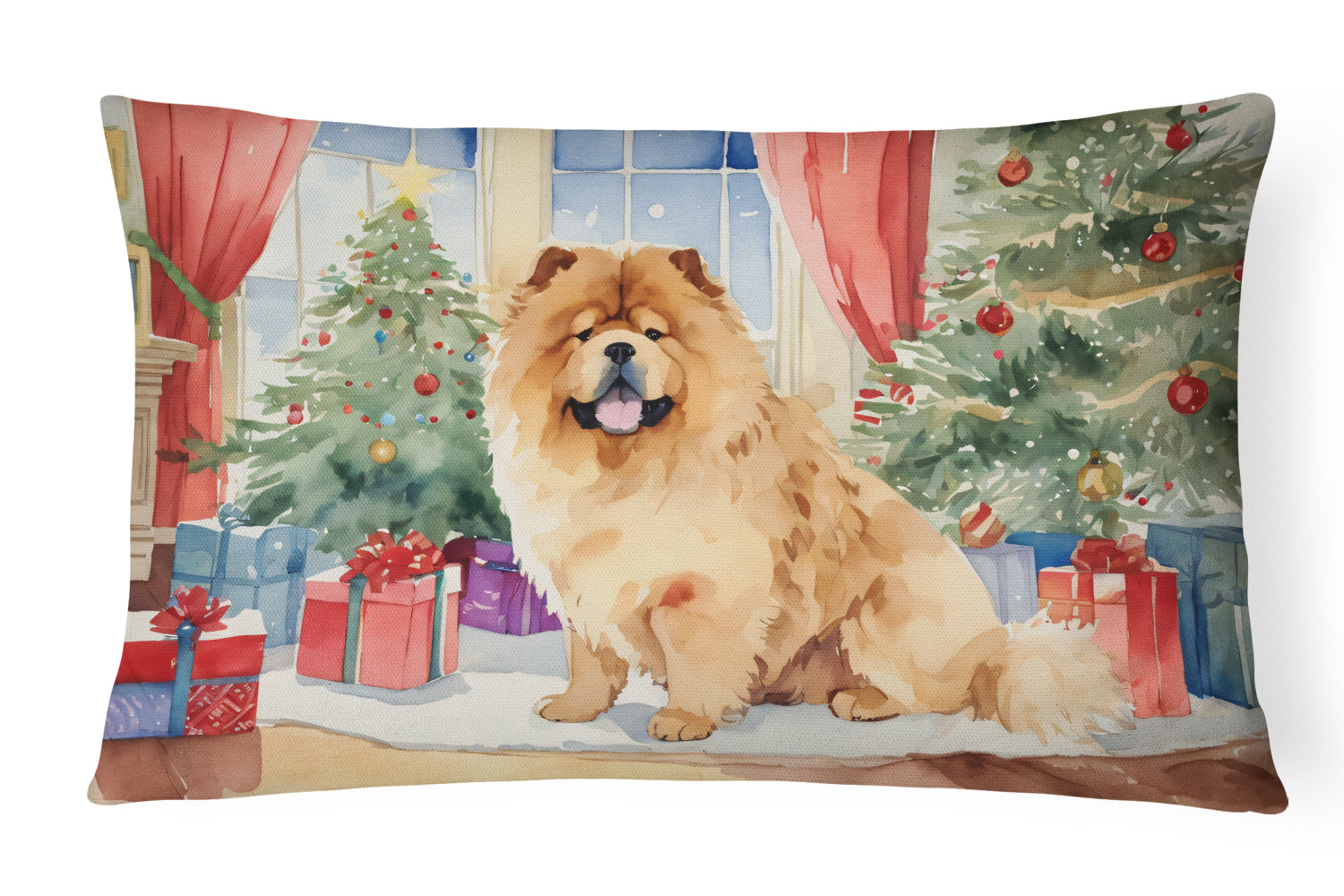 Buy this Chow Chow Christmas Throw Pillow