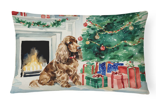 Buy this Cocker Spaniel Christmas Throw Pillow