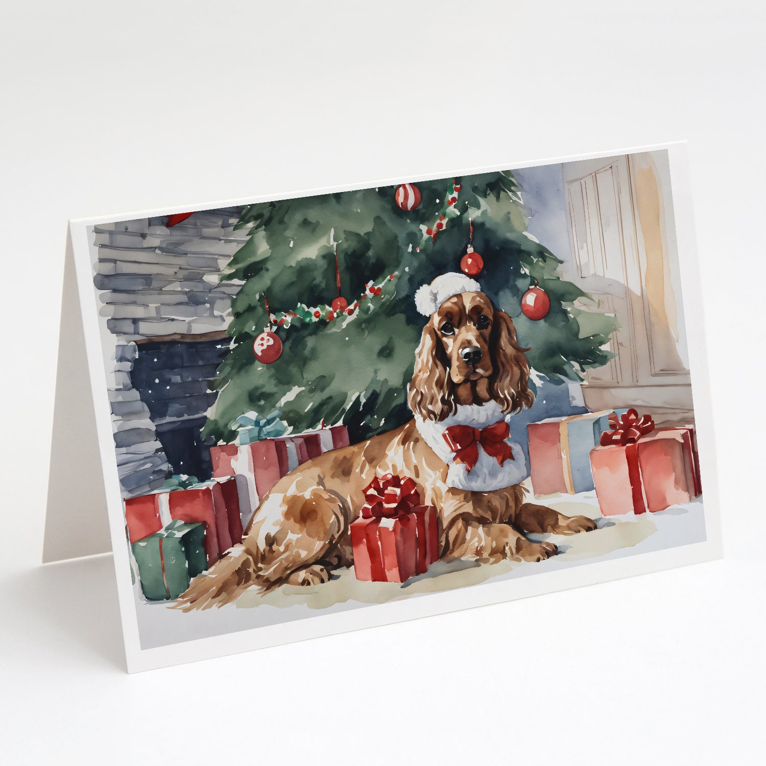 Buy this Cocker Spaniel Christmas Greeting Cards and Envelopes Pack of 8