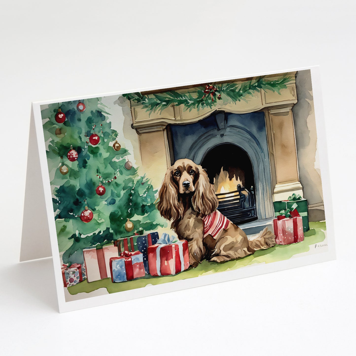 Buy this Cocker Spaniel Christmas Greeting Cards and Envelopes Pack of 8