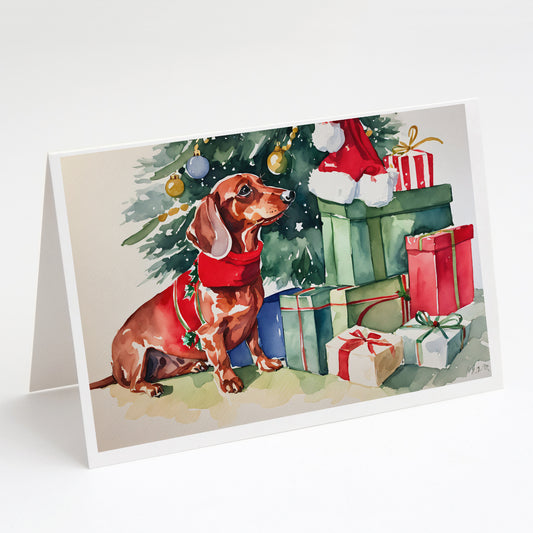 Buy this Dachshund Christmas Greeting Cards and Envelopes Pack of 8