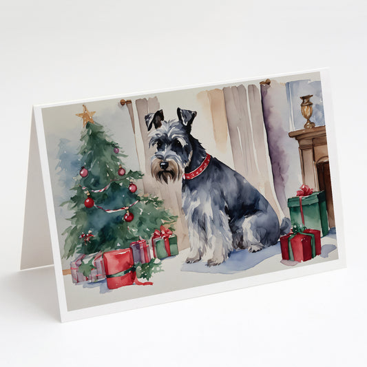Buy this Schnauzer Christmas Greeting Cards and Envelopes Pack of 8