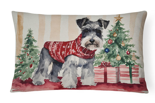 Buy this Schnauzer Christmas Throw Pillow